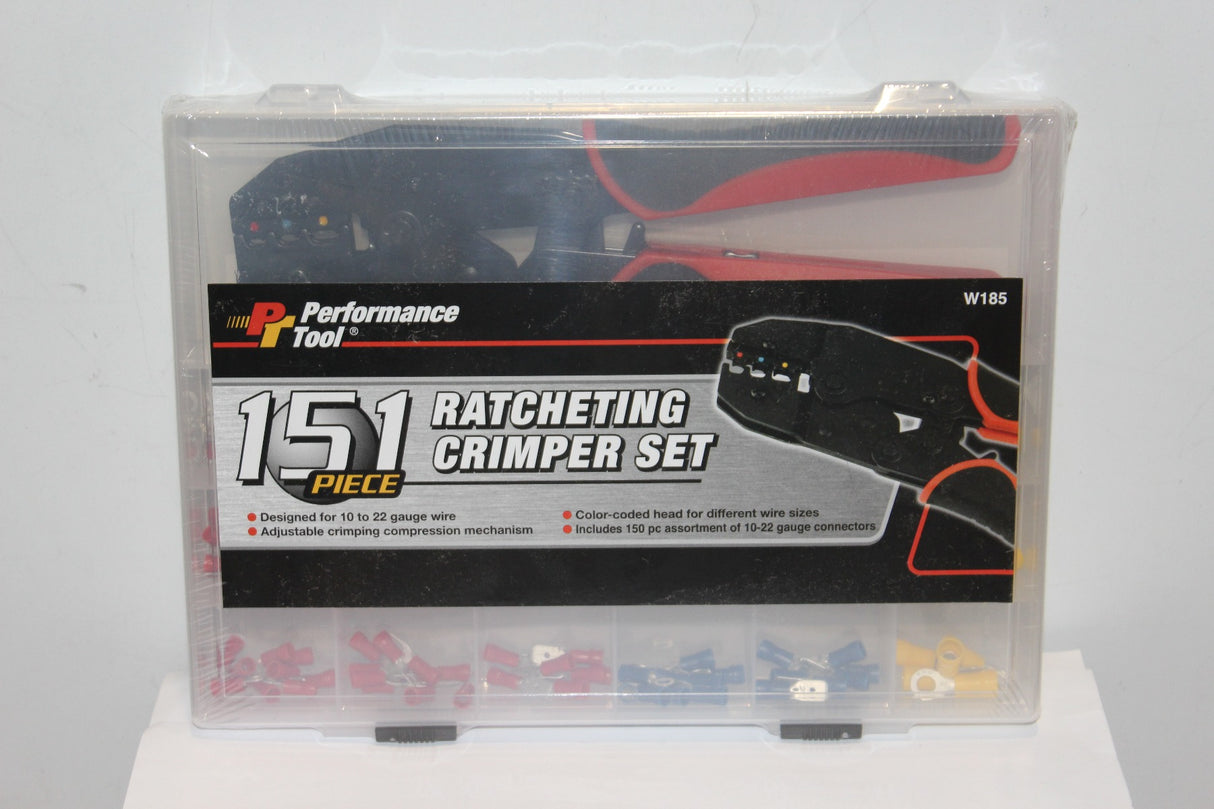 151-Piece Ratcheting Crimper Set