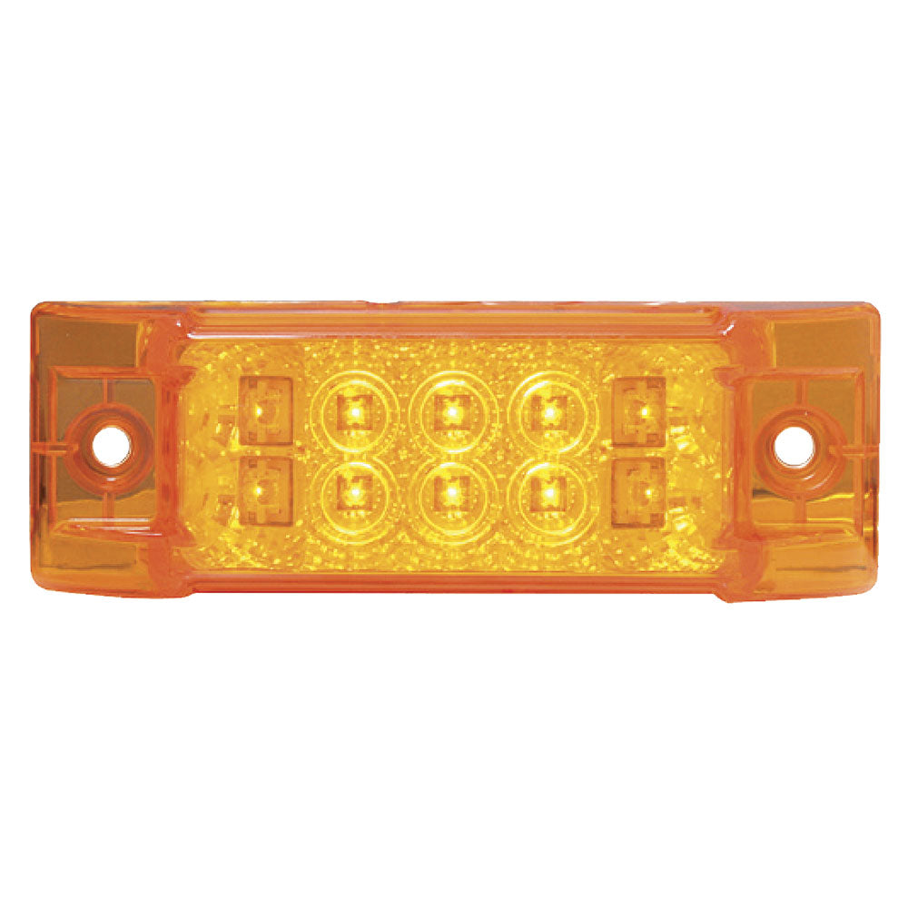 6" x 2" 10 LED Spyder Wide Angle Marker and Turn Signal Light
