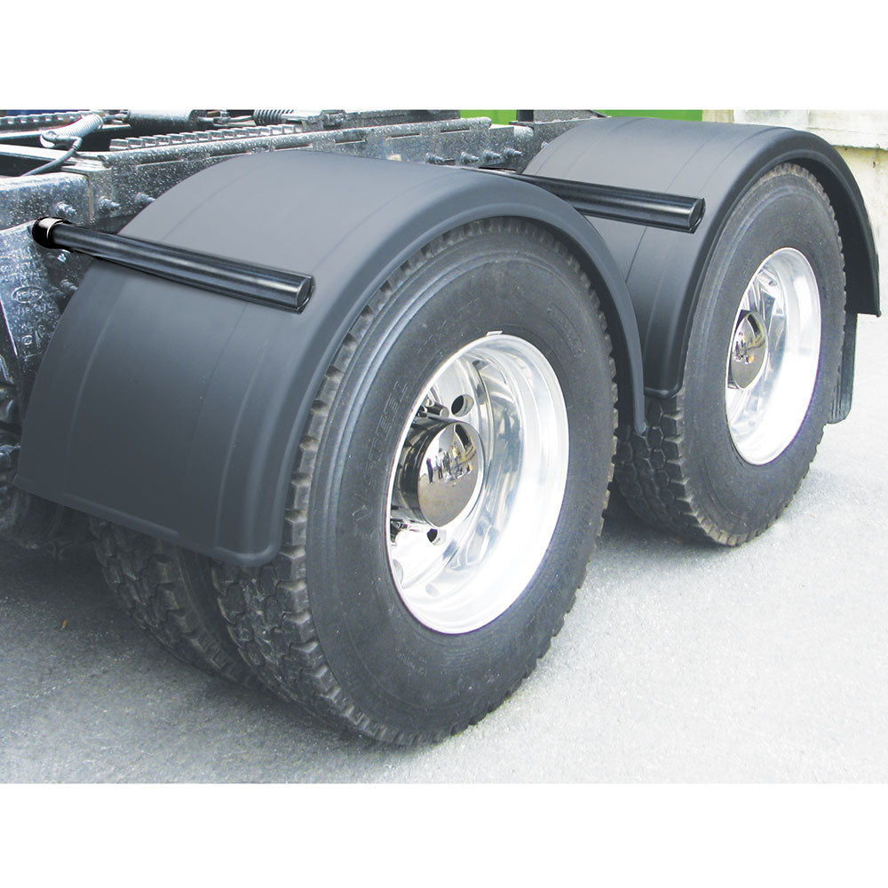 76" Black Poly Single Axle Fenders