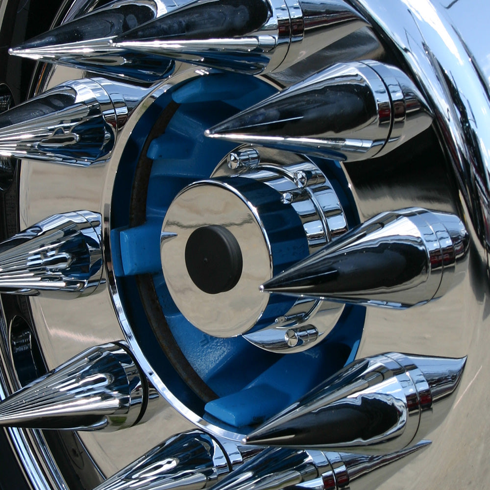 Chrome Billet Aluminum Oil Cap Covers for Unimount Wheels