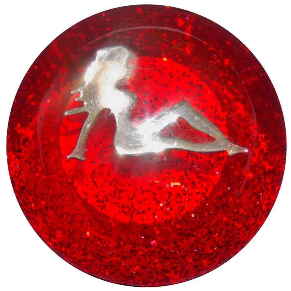 Chrome Lady Glitter Air Brake Knob