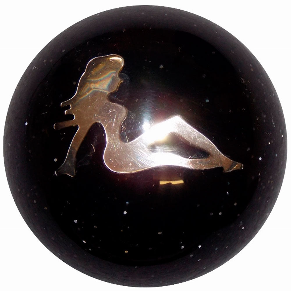Chrome Lady Glitter Air Brake Knob