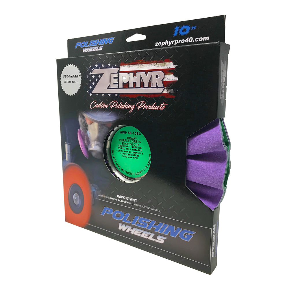 Zephyr 10" Smooth Cut Airway Buffing Wheel