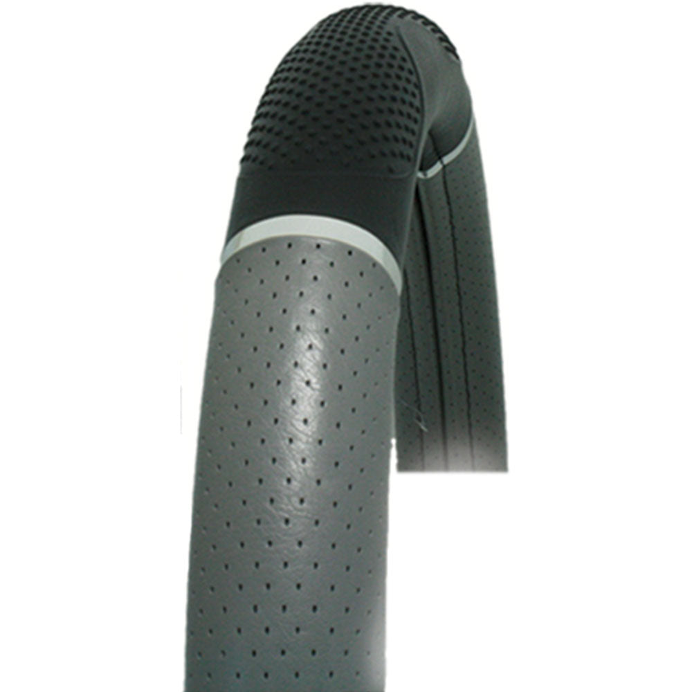 Black and Gray Steering Wheel Cover Hand Grips 18"