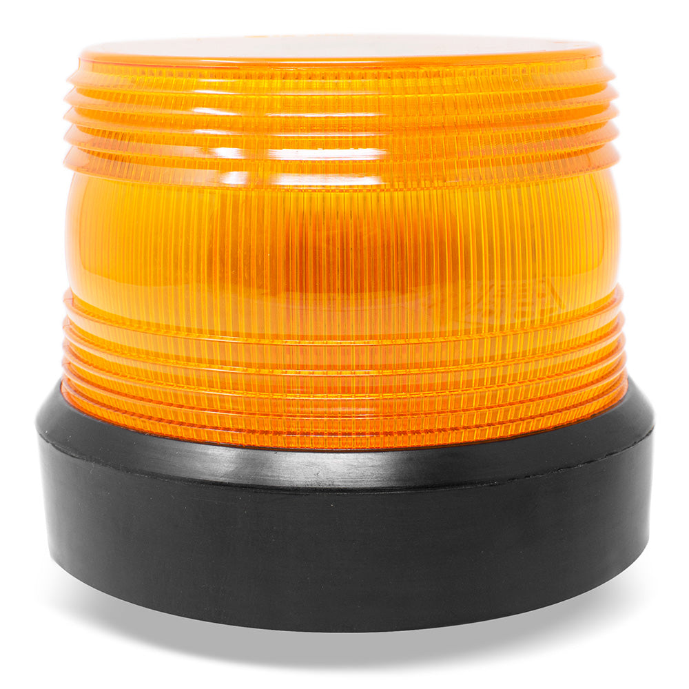5-3/4"D Amber Beacon Strobe Light Stud Mount