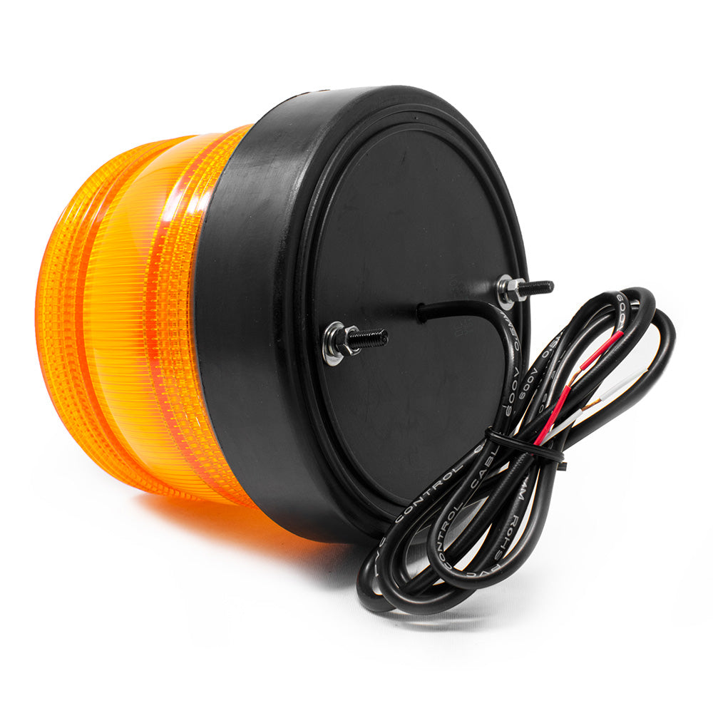 5-3/4"D Amber Beacon Strobe Light Stud Mount