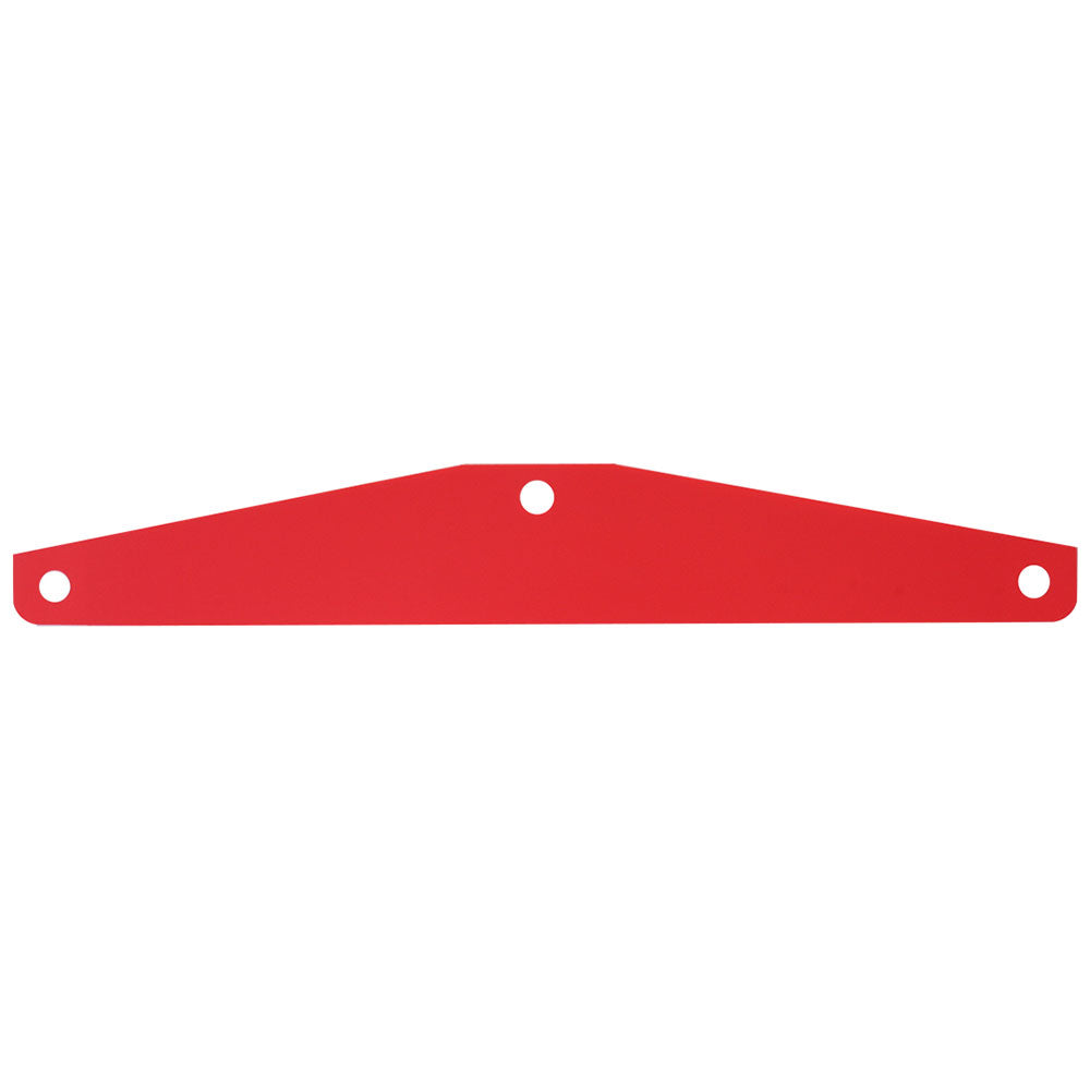 Red Backing for Mud Flap Weights with Cut-Outs