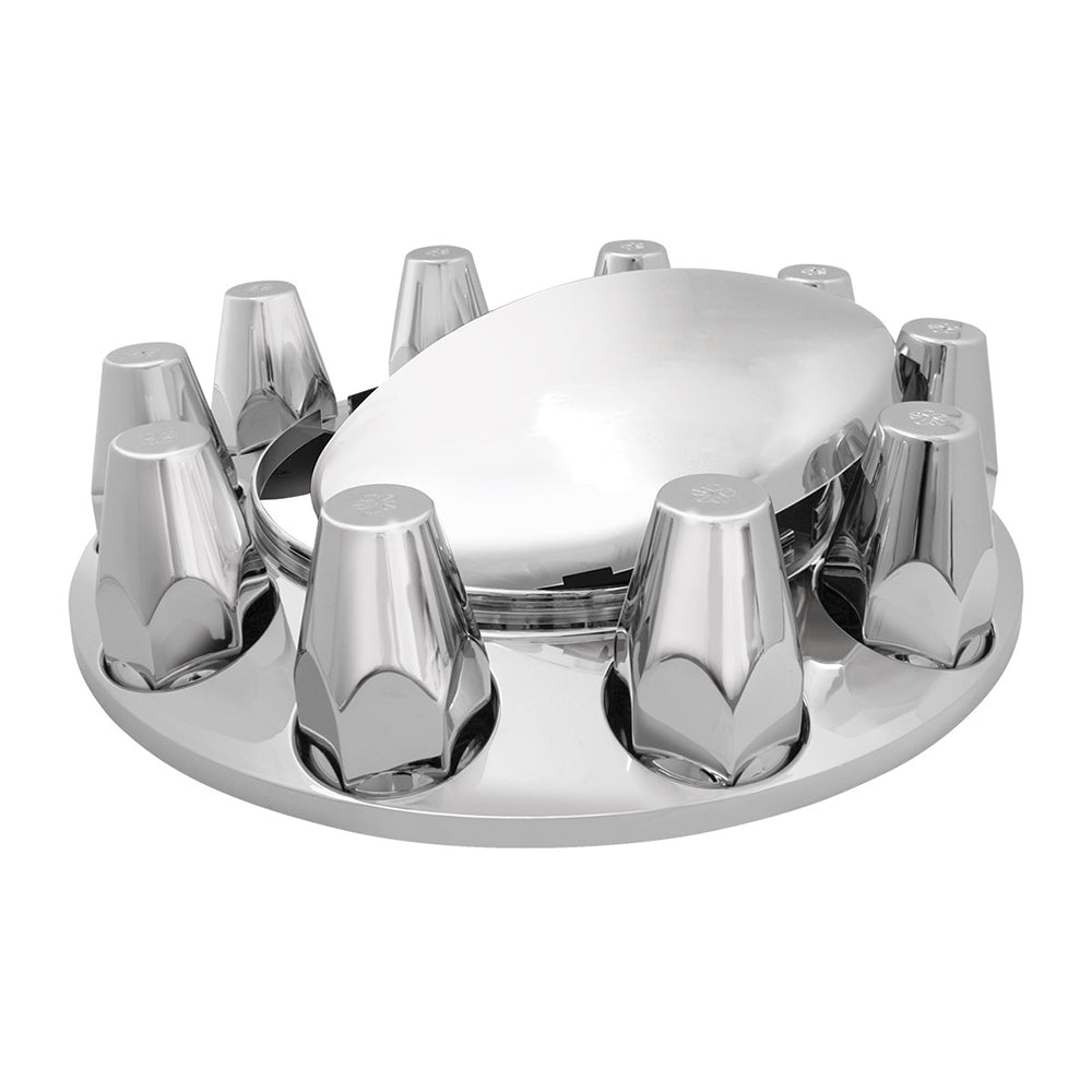 Chrome ABS Front Axle Covers with 33mm Nut Covers