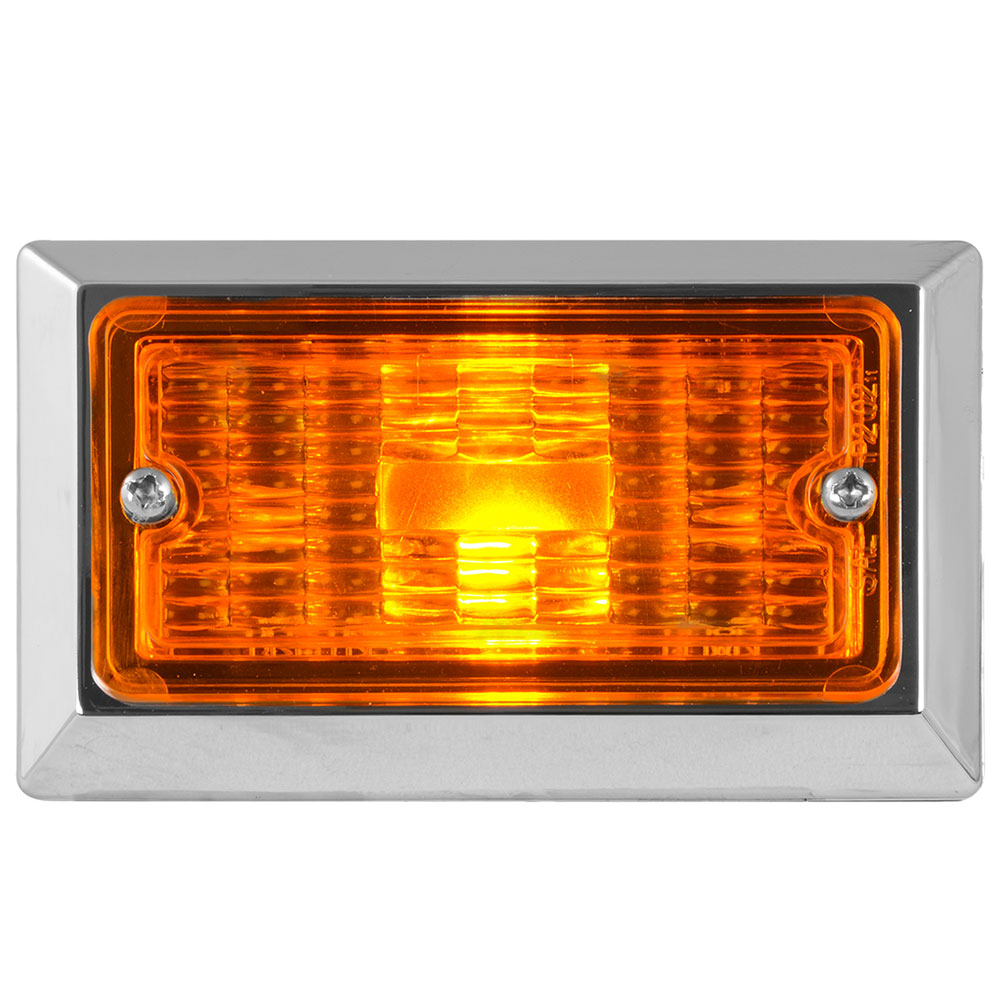 Rectangular Amber Incandescent Marker Light