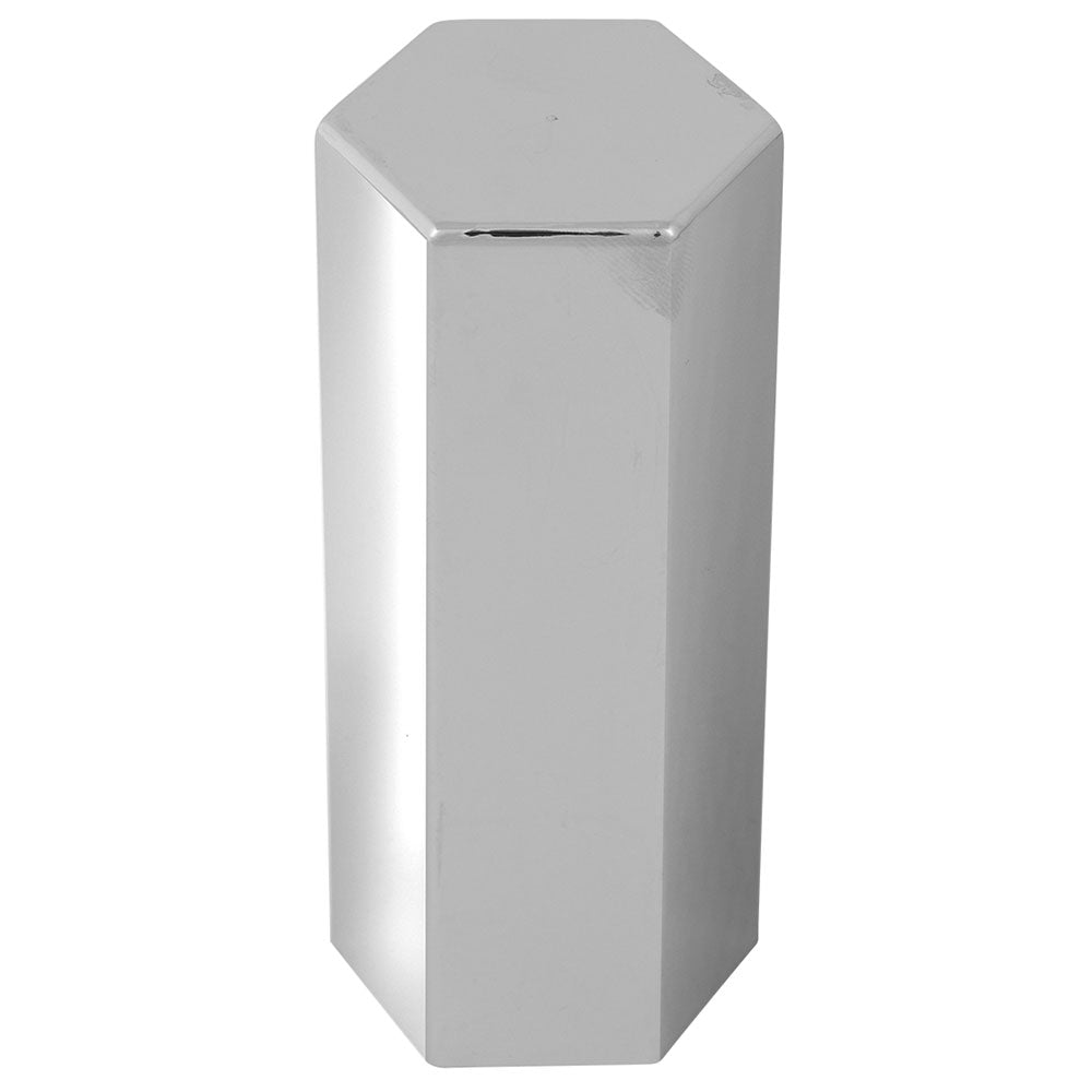 33mm x 5" Chrome Flat Top Hex Nut Cover - Thread On