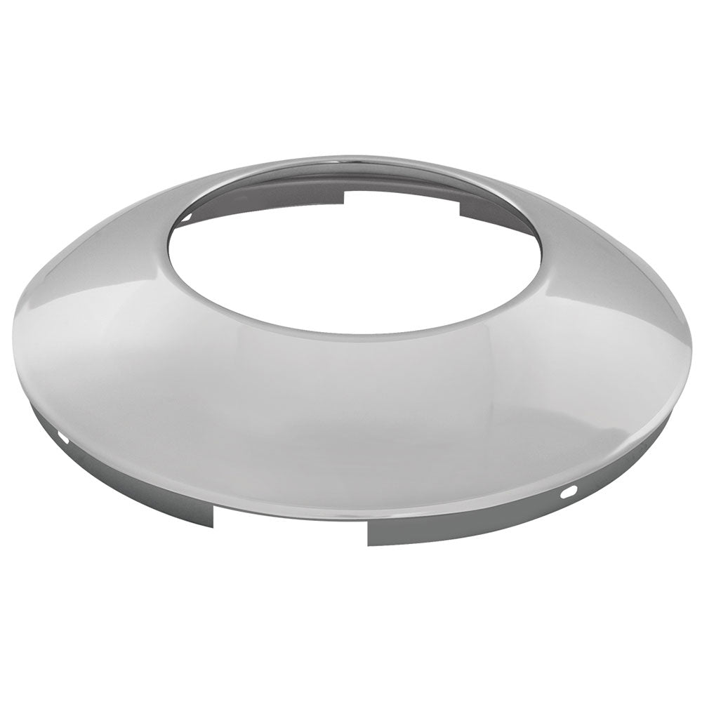Chrome Hubdometer Front Hubcap No Notch 7/16" Lip