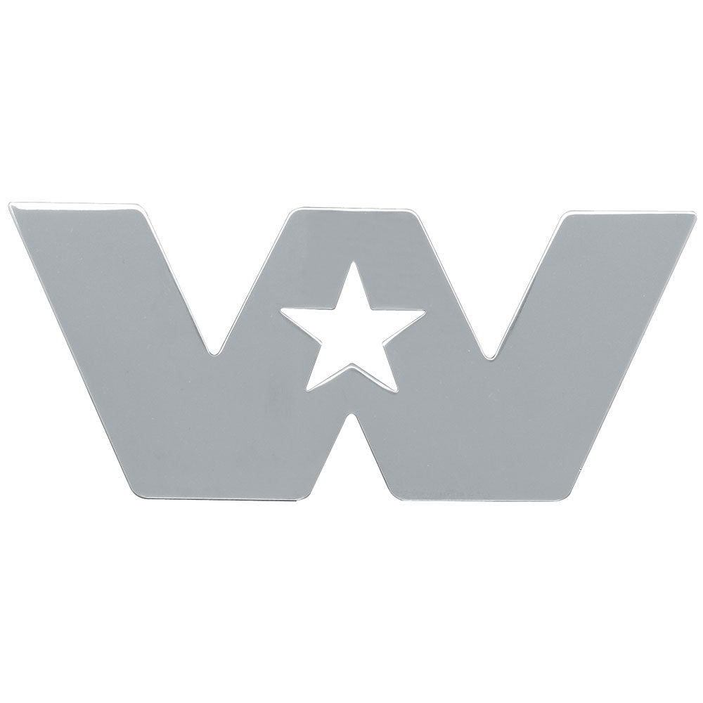 Chrome Small Western Star Cut Out Stud Mount