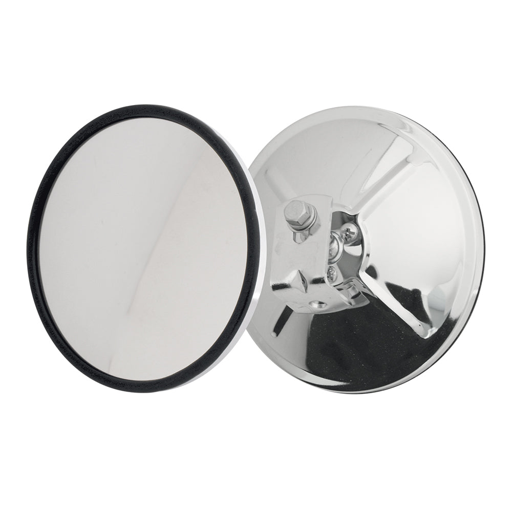 6" Stainless Steel Convex Mirror Center Mount