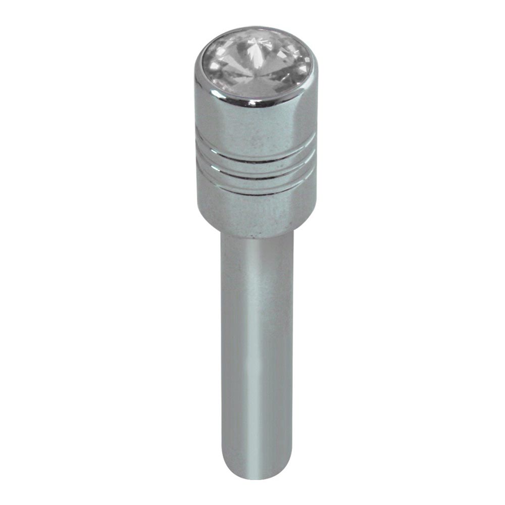 Chrome Aluminum Door Lock Knob with Jewel