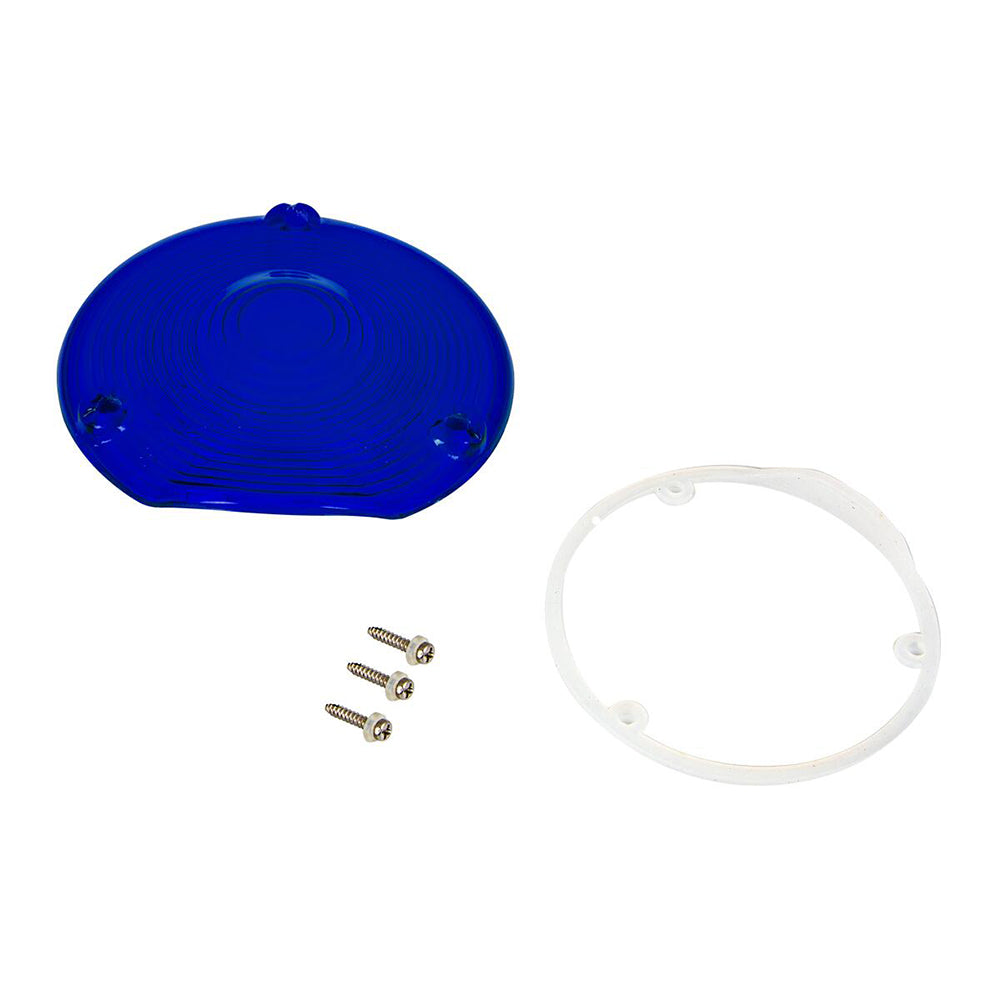 4" Blue Glass Lens