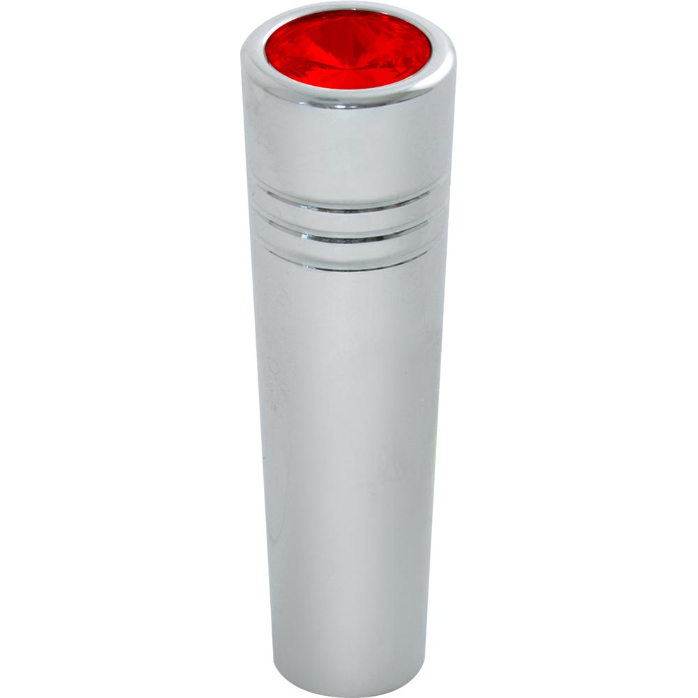 KW 2.25"L Chrome Toggle Switch Extensions with Red Jewel