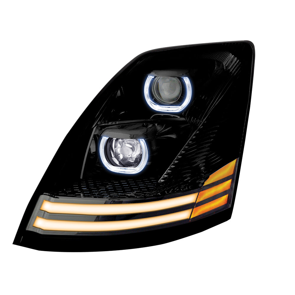 Volvo VNL Blackout LED Projector Headlights