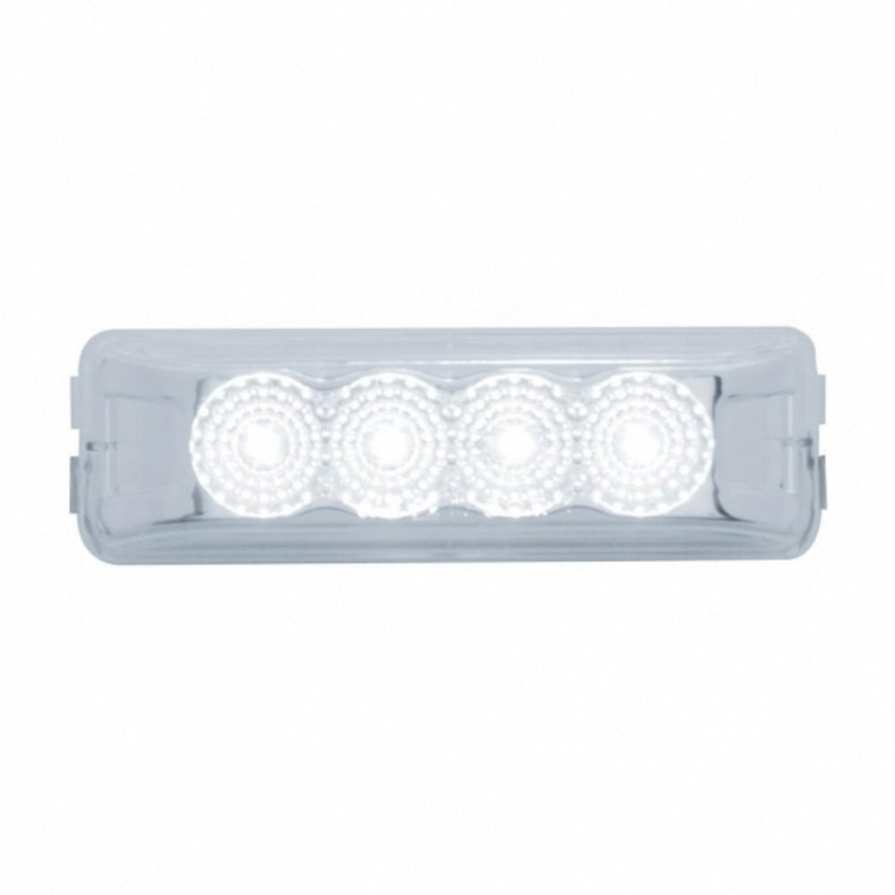 4" Reflector 4 White LED Clear Lens Auxiliary, Utility Light