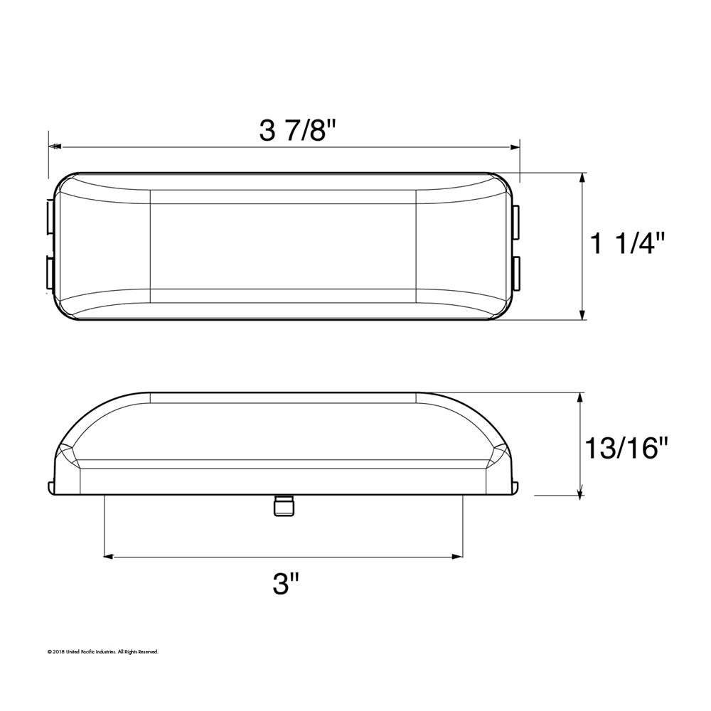 4" Reflector 4 White LED Clear Lens Auxiliary, Utility Light
