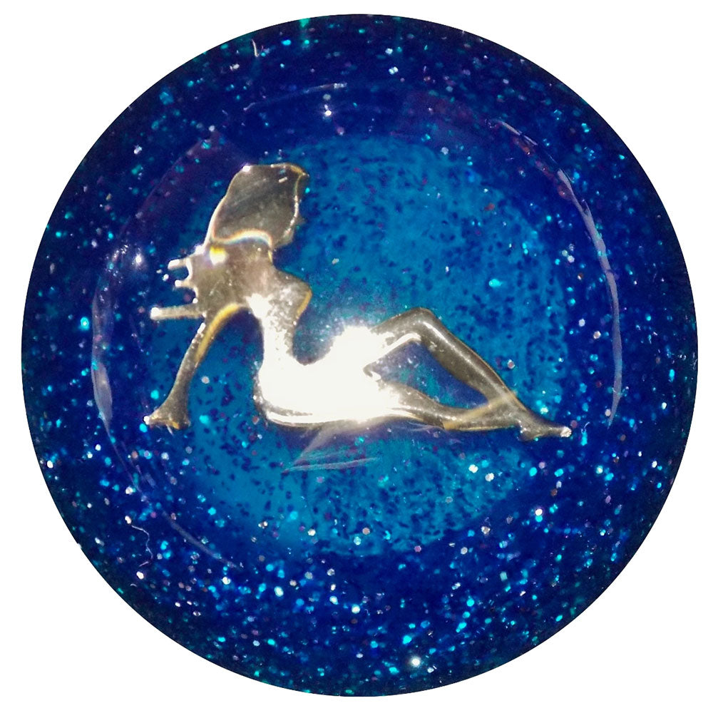 Chrome Lady Glitter Air Brake Knob