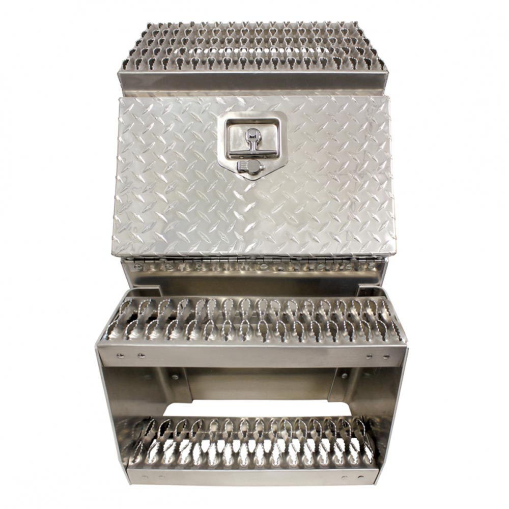 18" Aluminum Step Saddle Box