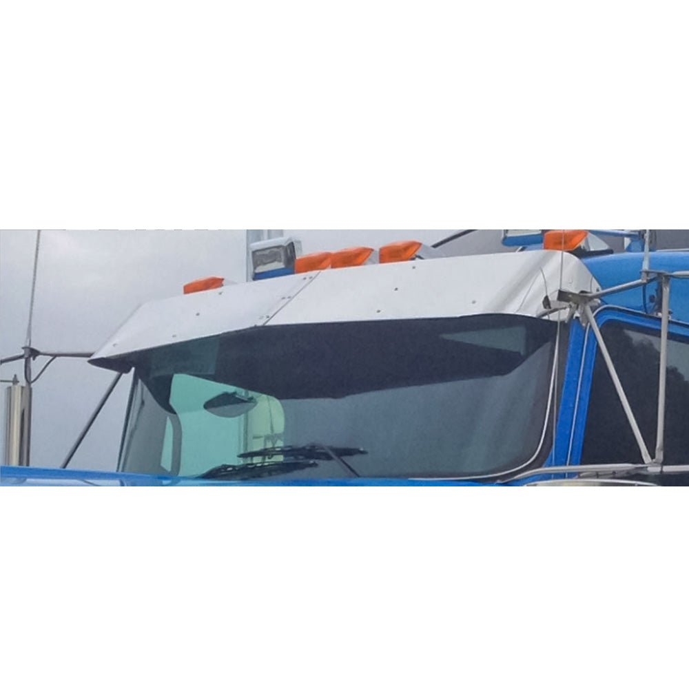 12.5" Kenworth T660, T800, W900 SS Mid Drop Visor for Curved Windshield