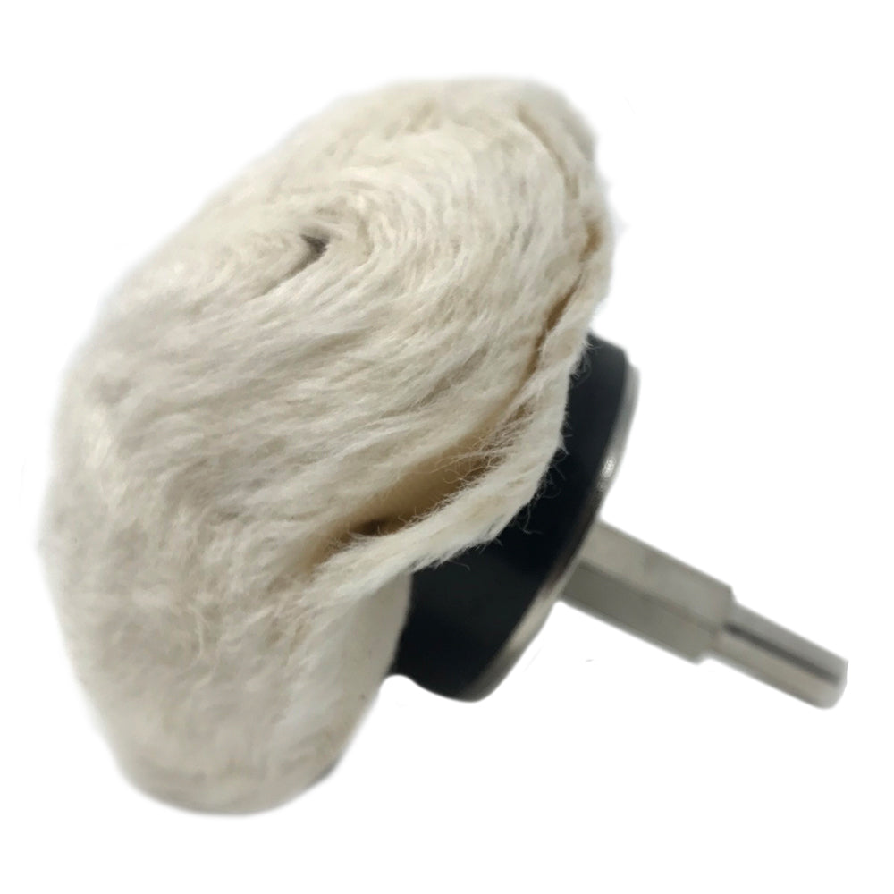 Zephyr 3" Goblet Buff Round End Shank Mounted