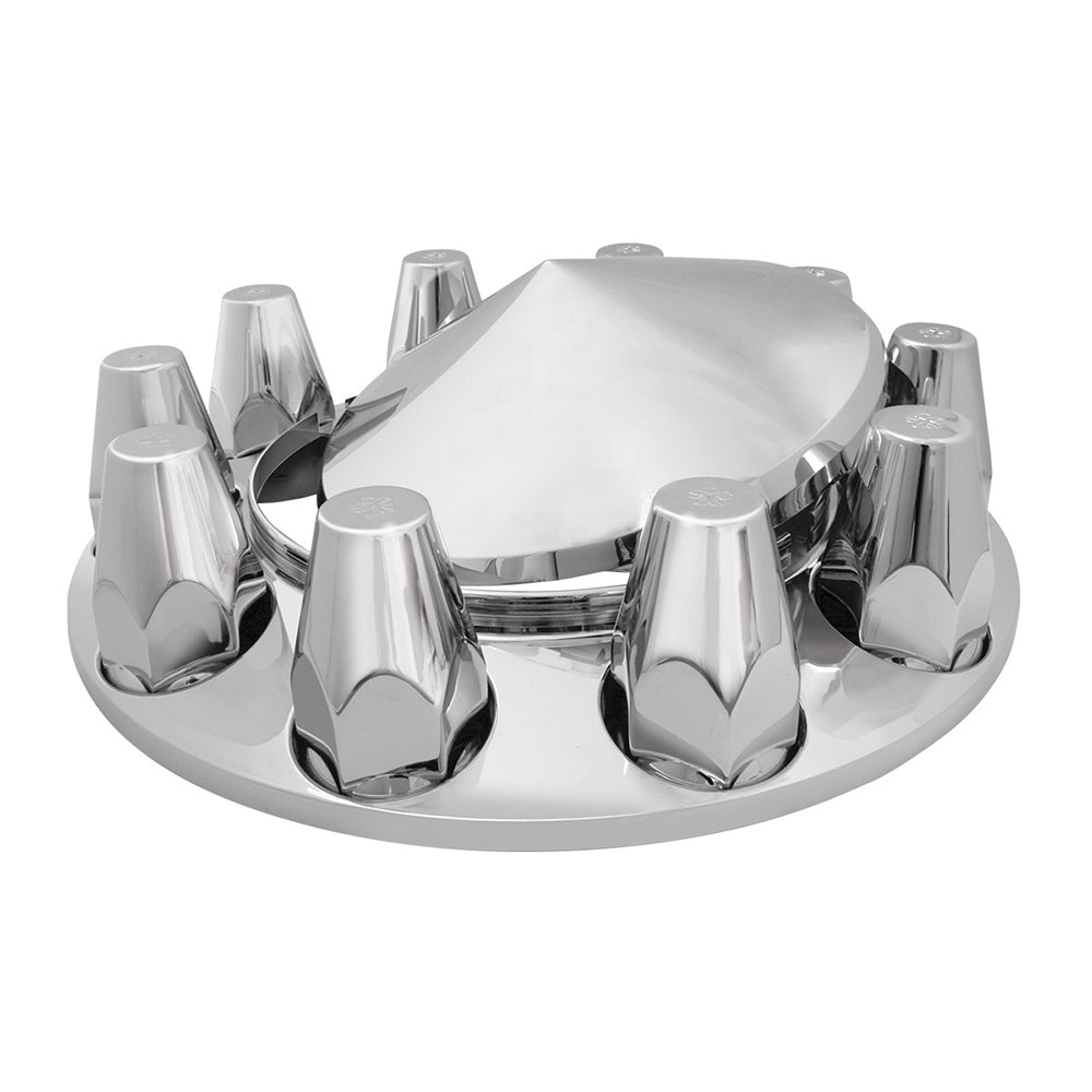 Chrome ABS Front Axle Covers with 33mm Nut Covers