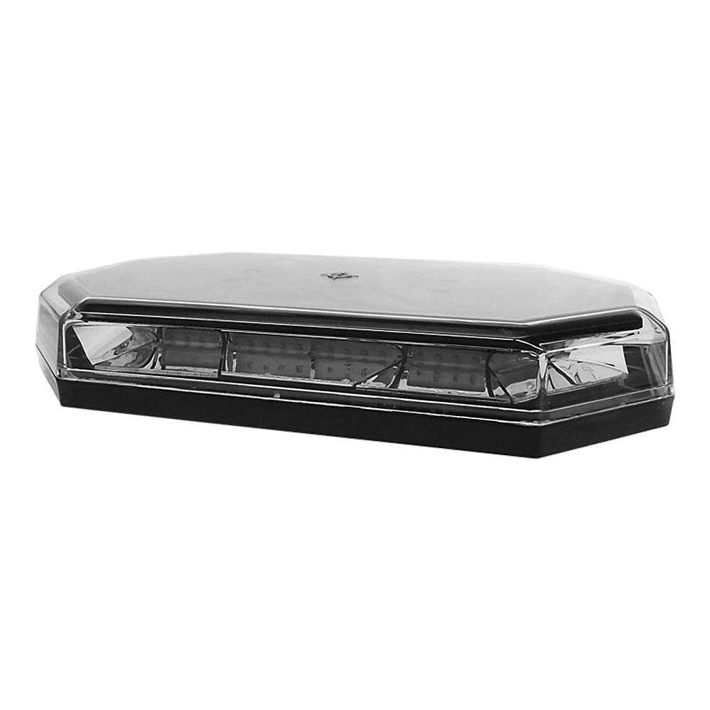 Amber LED, Clear Lens Mini Strobe Light Bar Bolt Mount