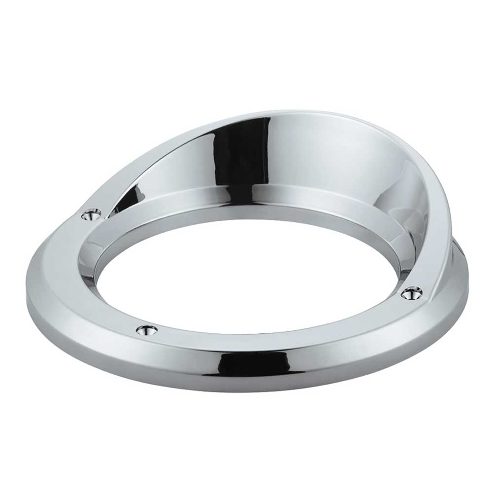 4" Chrome Plastic Light Bezel with Visor and Stainless Steel Screws