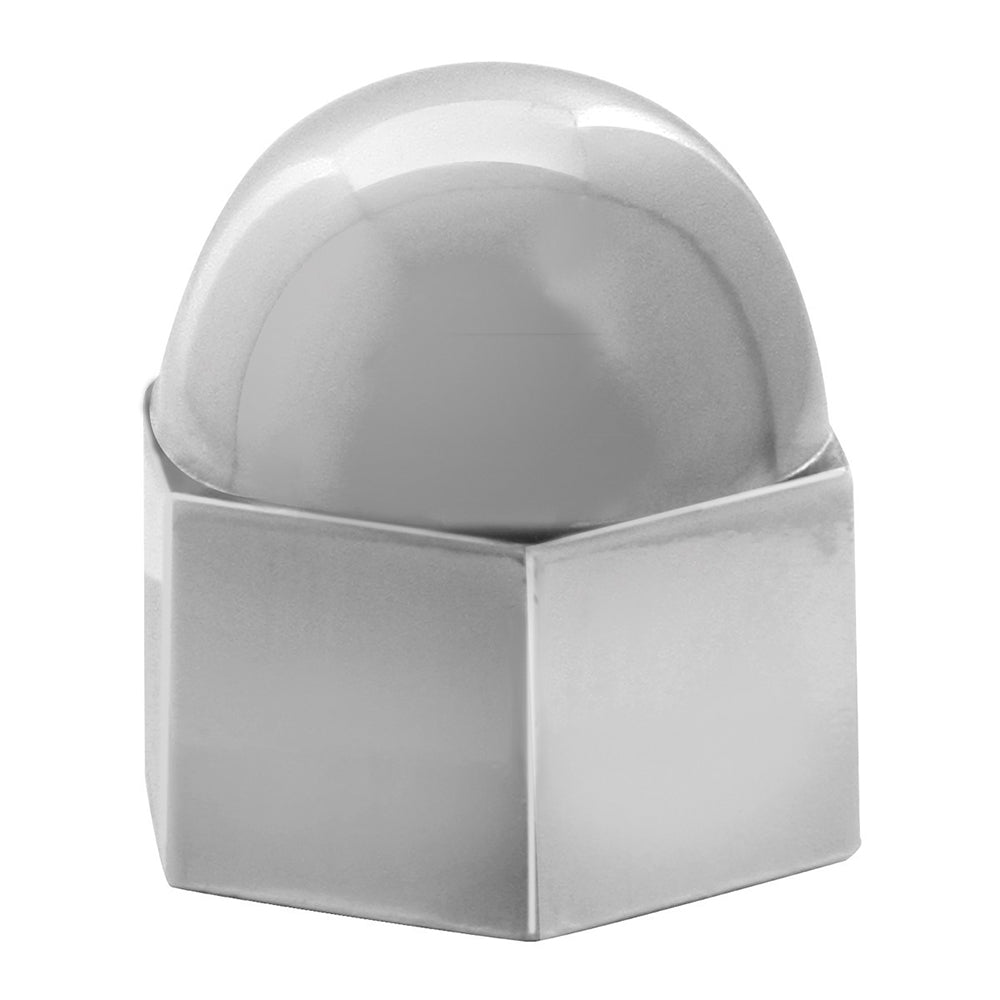 11/16" Chrome Zinc Acorn Nut Cover - Push On