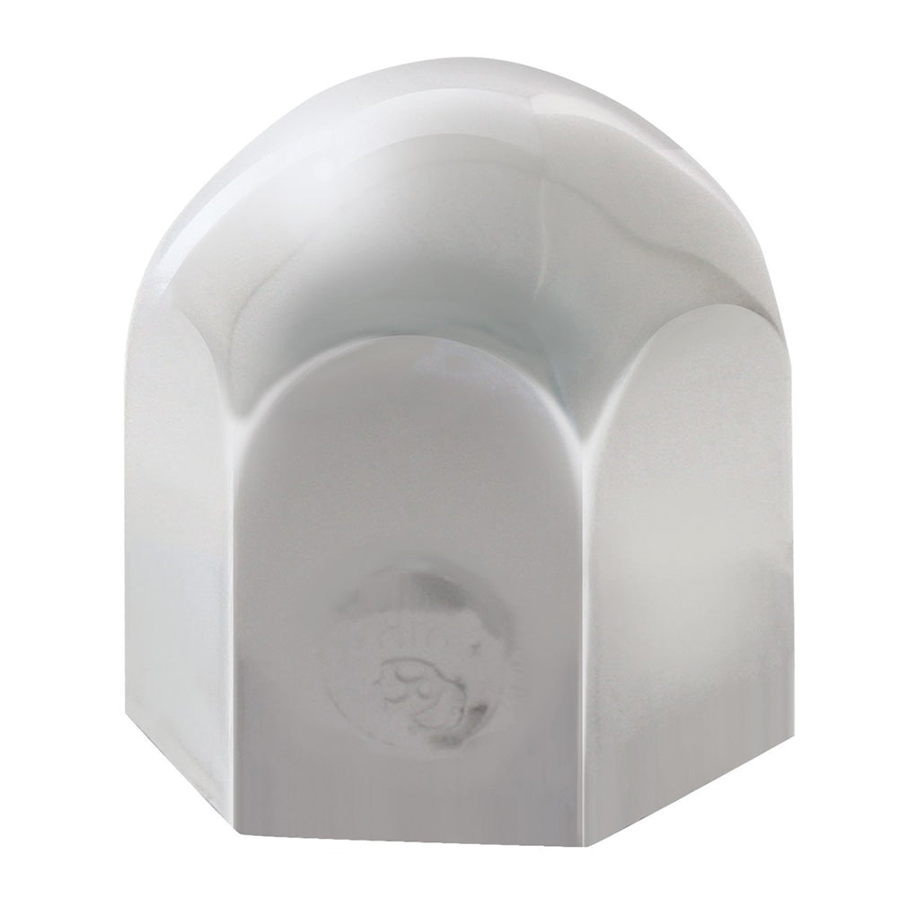 1-1/8" Chrome Steel Standard Nut Cover - Push On