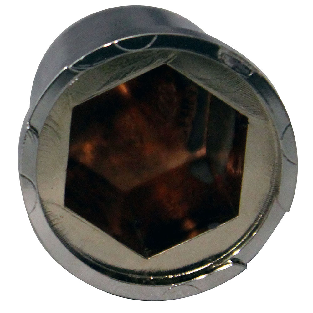 13/16" Chrome Plastic Pointed Top Hat Nut Cover