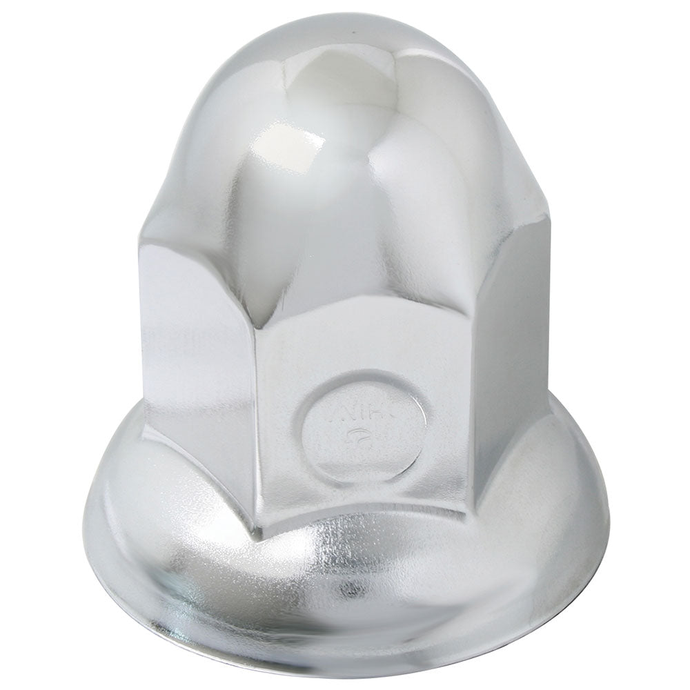 33mm Chrome Steel Acorn Bulb Nut Cover - Push On