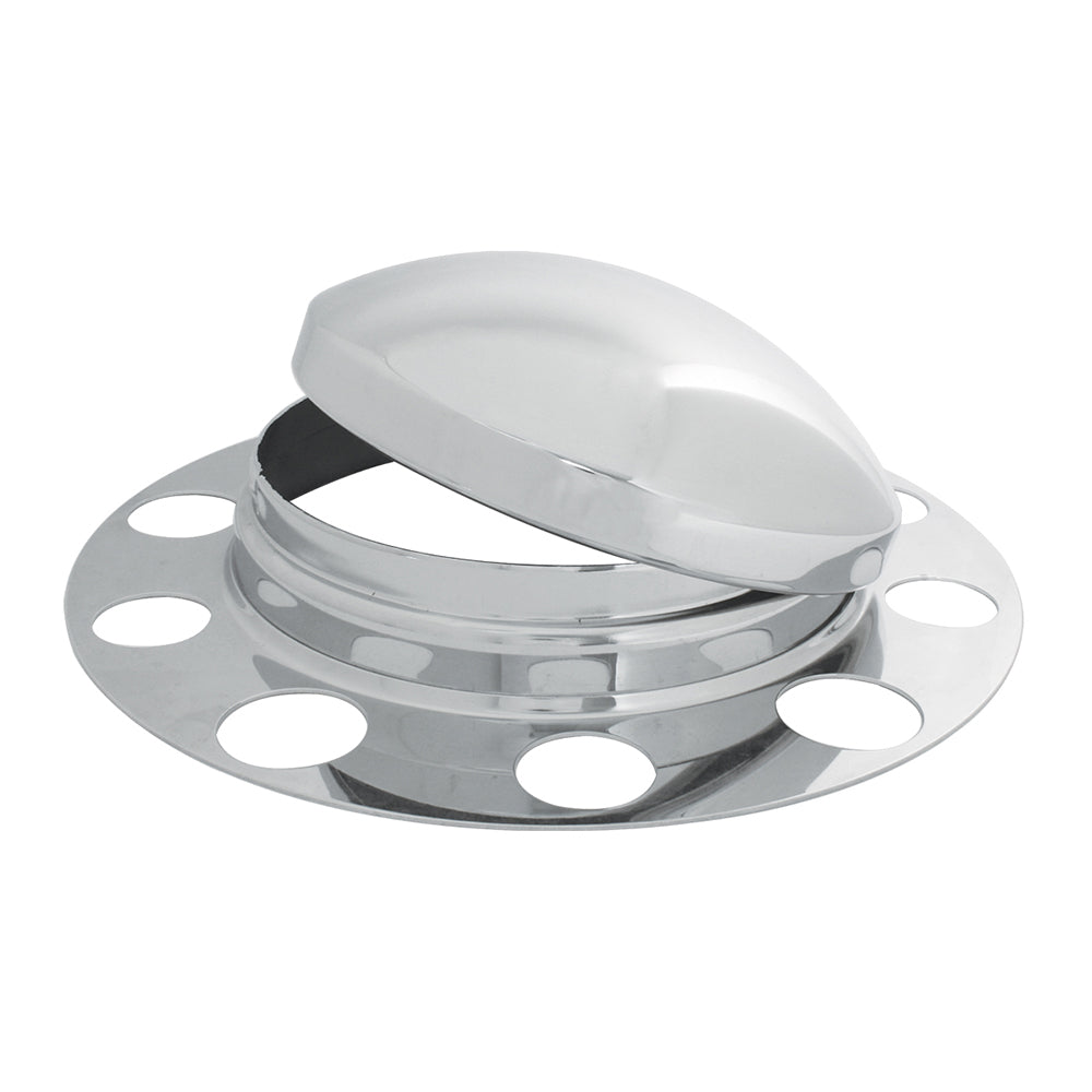 Chrome Front Axle Cover for Unimount 8 Lug Wheel