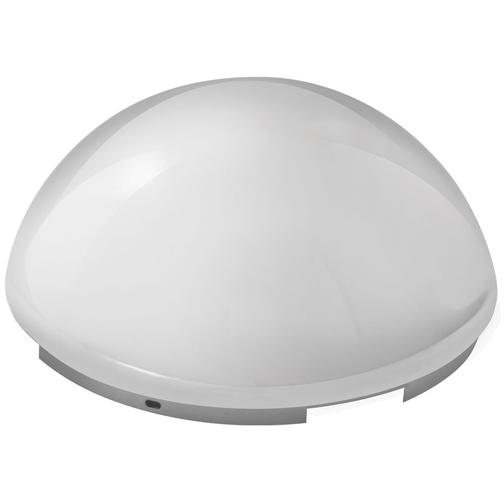 Chrome Full Moon Front Hubcap, 4 Notch, 7/16" Lip