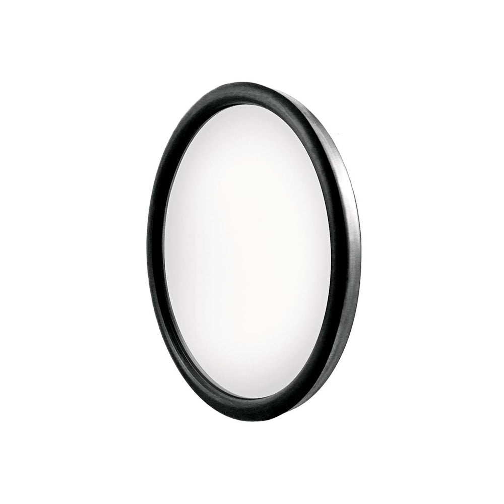 8-1/2" Stainless Steel Heated Convex Mirror Offset Mount