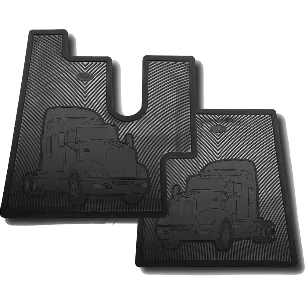 Kenworth T600, T660, T800, W900 Rubber Floor Mats