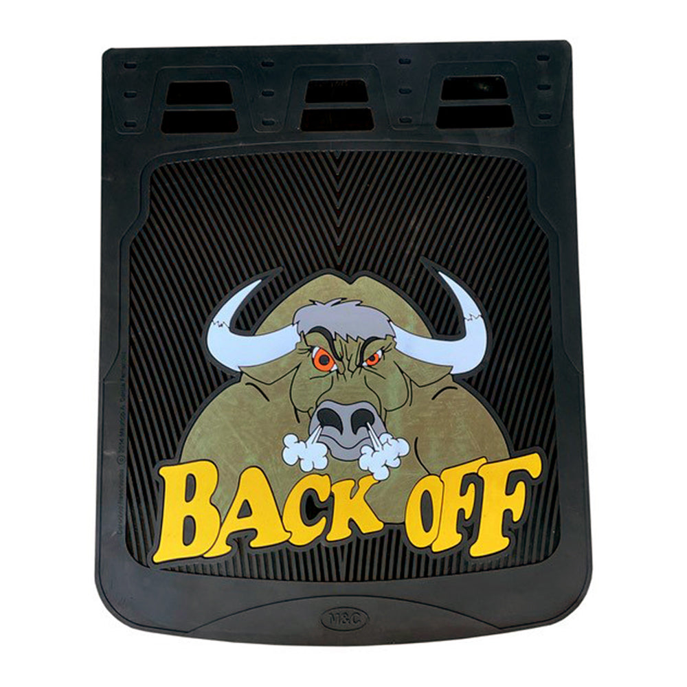 24" x 30" Back Off Brown Bull Mud Flaps (PR)