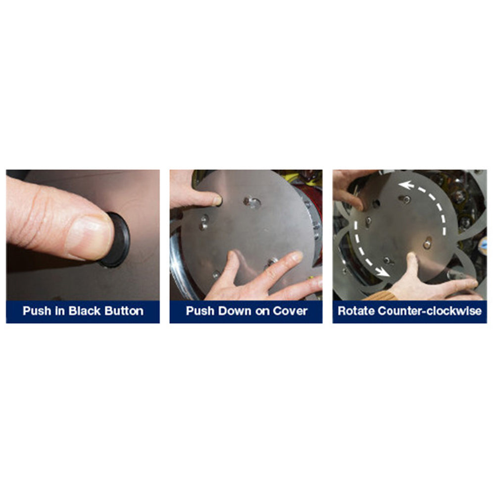 Twist & Lock Aero Wheel Covers, Clear for Dual Wheel Axles 4PK