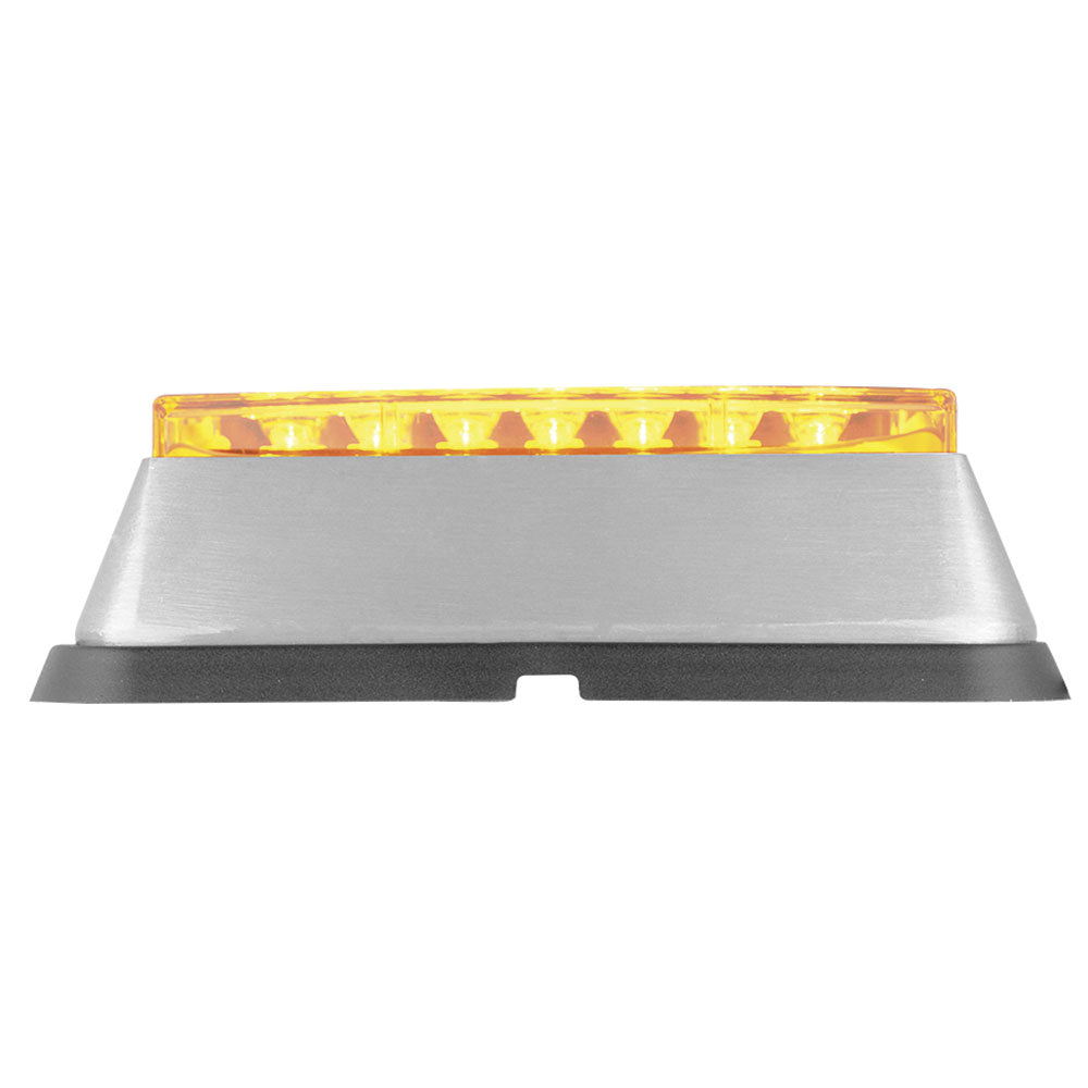 4" Amber 14 LED Rectangular Strobe Light