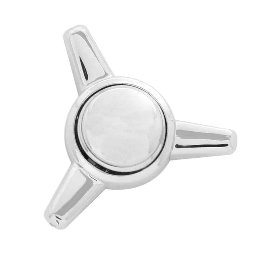 Chrome Spinner Style Snap-On Screw Cap