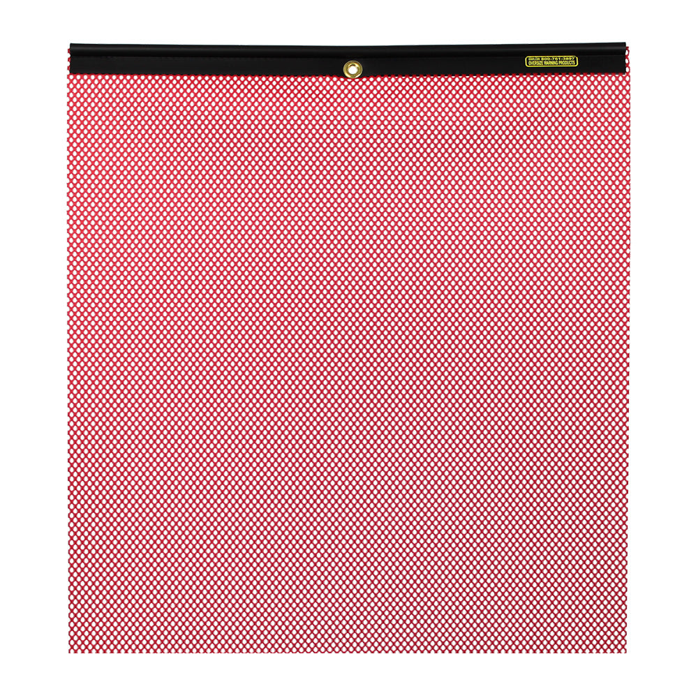 24"x 24" M-80 Red Warning Flag
