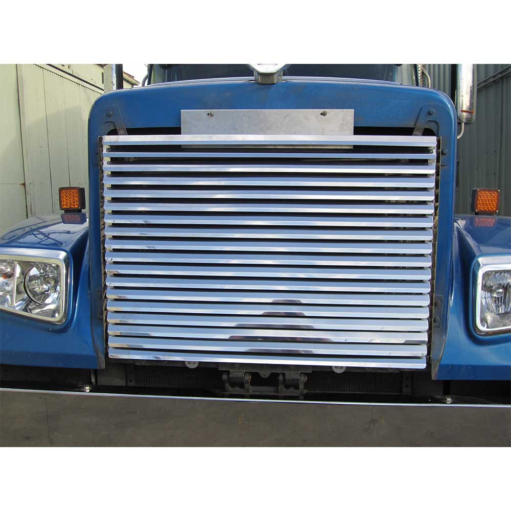 2011-2016 Freightliner Coronado Stainless Steel Grill Insert with 18 Louvers