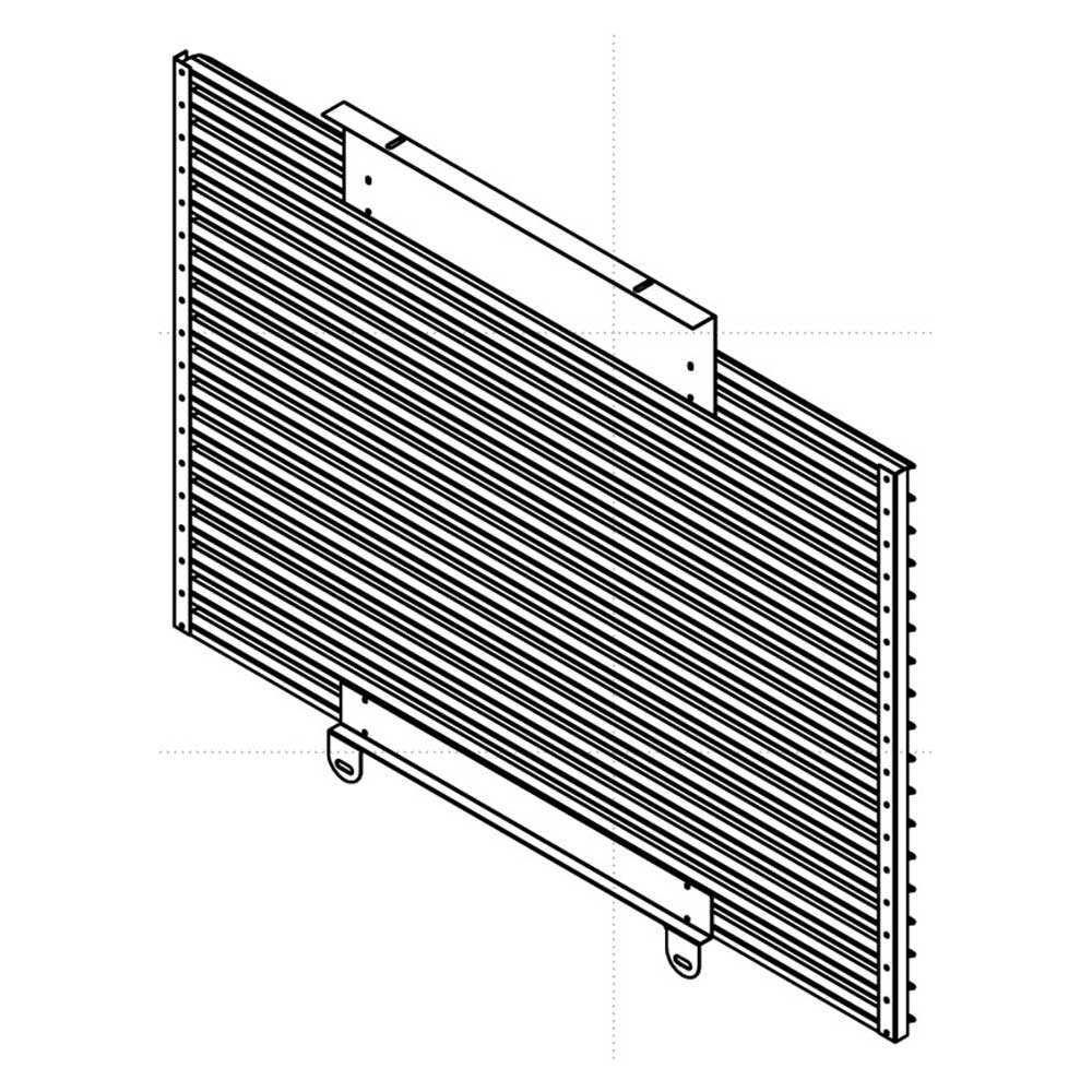 2011-2016 Freightliner Coronado Stainless Steel Grill Insert with 18 Louvers