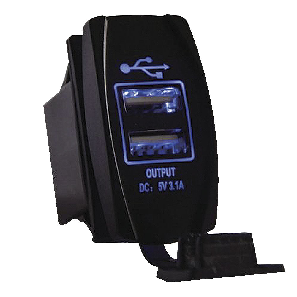 Dual USB LED Rocker Switch