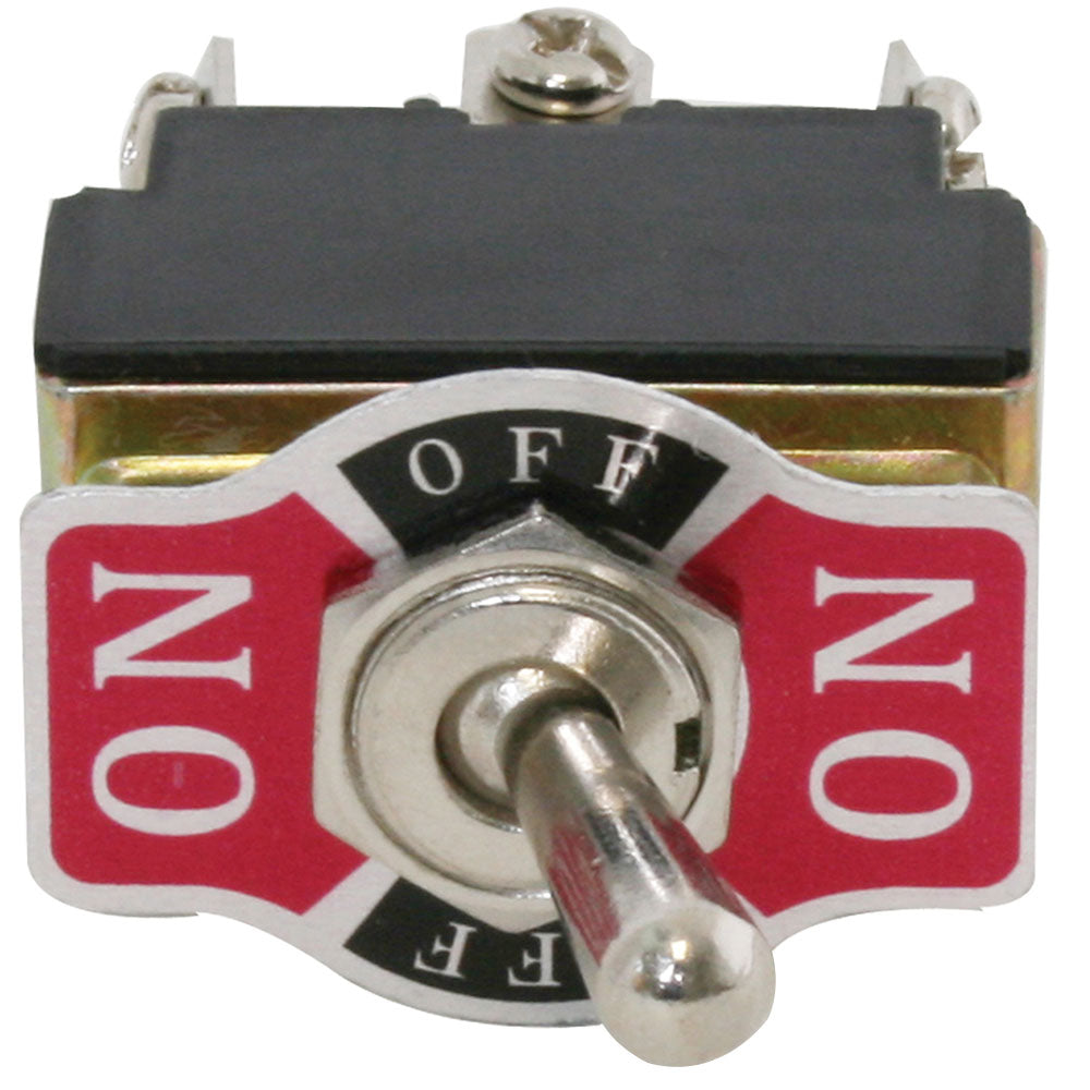 Metal Toggle Switch, On-Off-On, 6 Screw