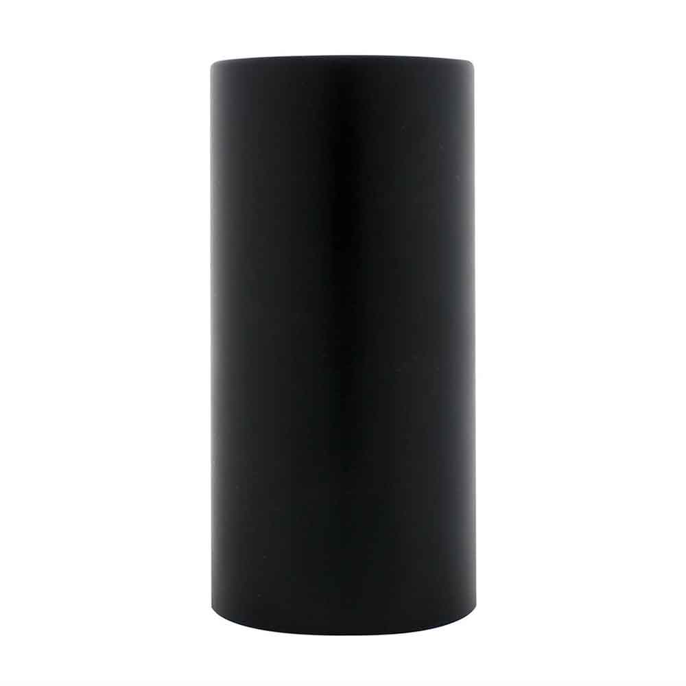 33mm Black Plastic Cylinder Nut Cover - Thread On