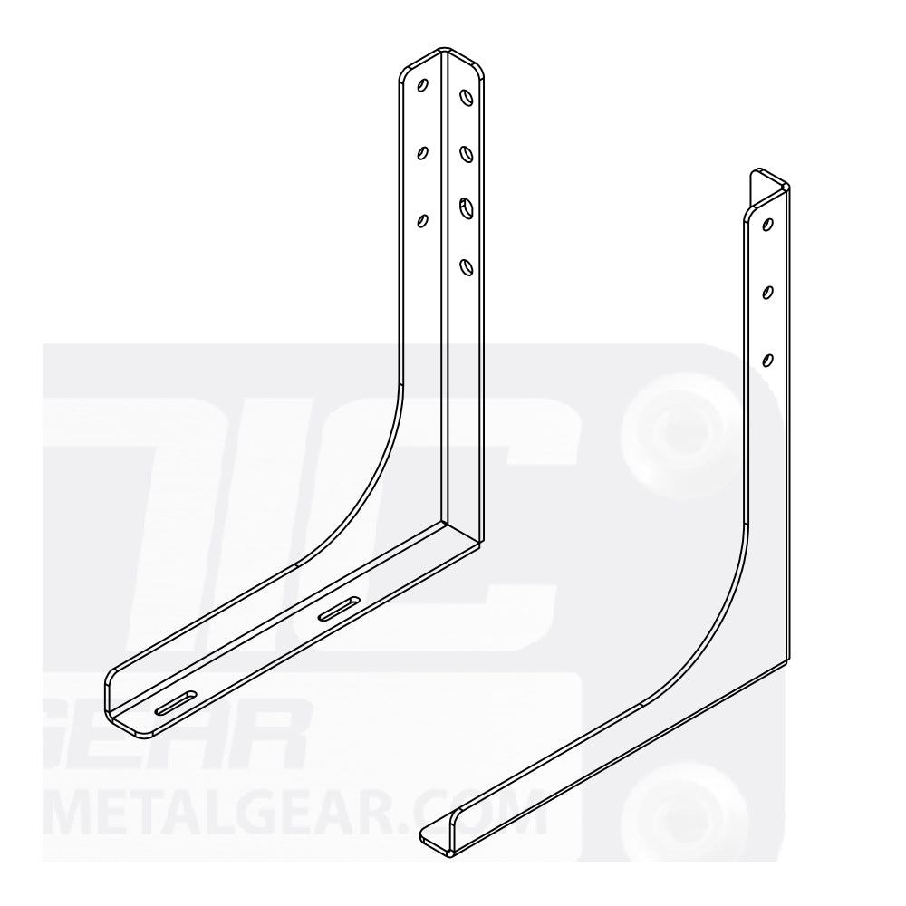 24" Tool Box Mounting Brackets