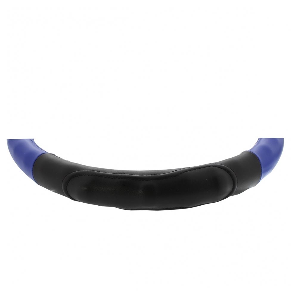 18" Steering Wheel Cover Blue with Black Grips